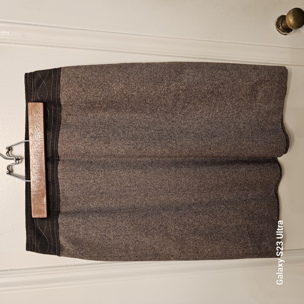 LOFT Gray Pencil Skirt Knee-Length Work